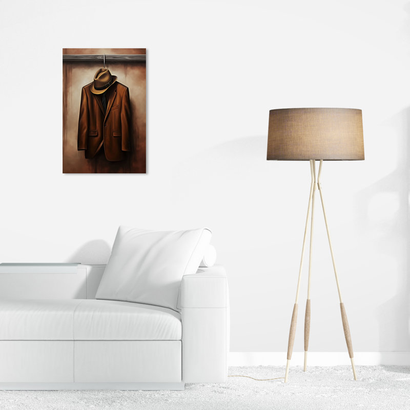 " Hat And Coat ", 24" H x 16" W x 0.8" D