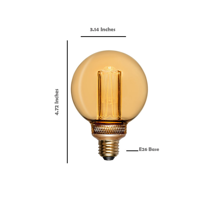 4 Watt (40 Watt Equivalent), LED Dimmable Light Bulb, Warm White (2000K) E26/Medium (Standard) Base