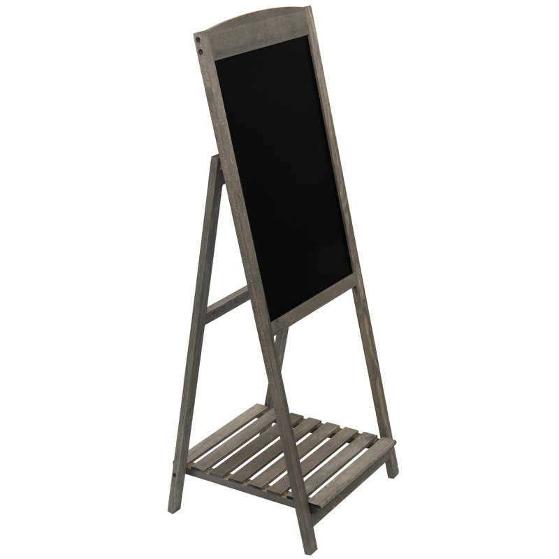 Chalkboard Sign With Bottom Shelf