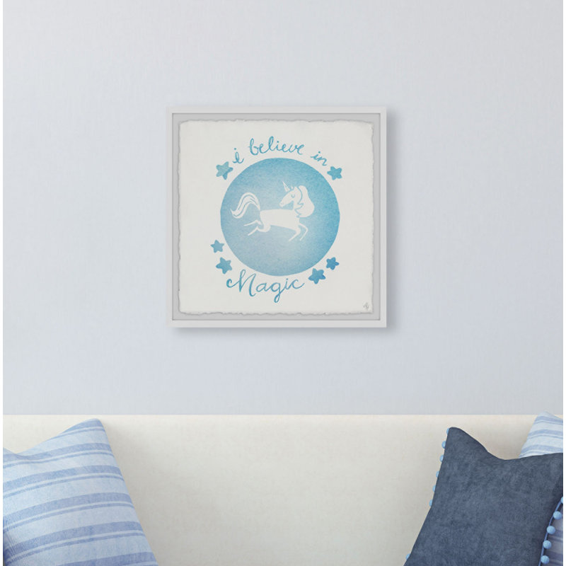Mylinda «Unicorn Crystal Ball», reproduction encadrée, H 12 po x l 12 po x P 1,5 po