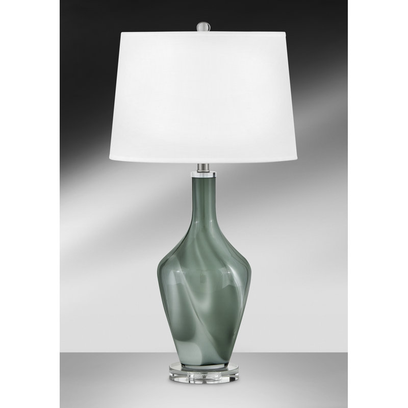 Glass USB Table Lamp
