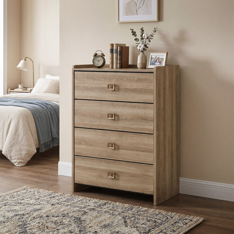 Commode 4 tiroirs Plainfield, Brown