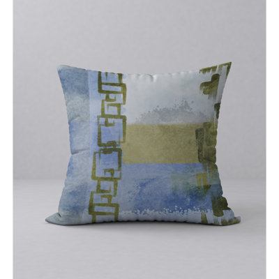 Alert Abstract Reversible Throw Pillow