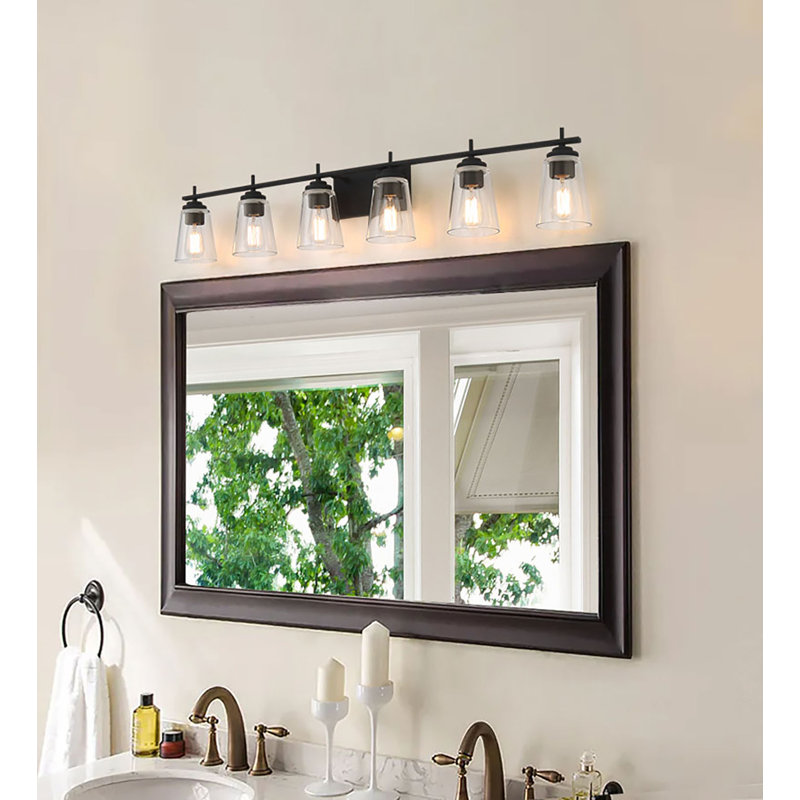 Averi 6 - Light Dimmable Bath Bar, Matte Black
