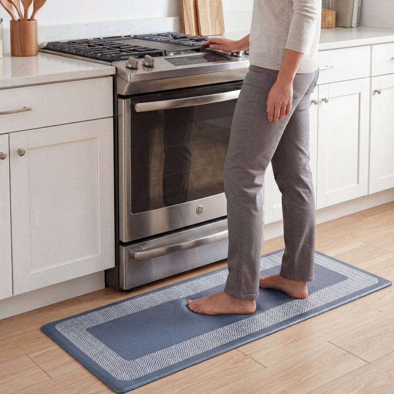 Tapis de cuisine Chef Gear Hettie, L 48 po x H 18 po, Bleu