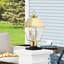 Tête de lanterne câblée à 2 lumières H 17,5 po Houlihan-47203996