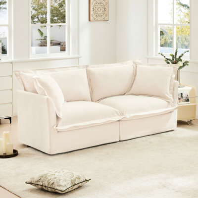 Comfy Chenille 2 Bunk Bed - Versatile & Functional Relaxing Practical Couch For Apartment Upholstery With Cover Elegant