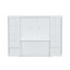 Full Size Murphy Bed With Desk And Bookshelf, White