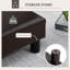 Finnick 40cm Wide Faux Leather Rectangle Solid Colour Standard Ottoman