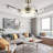 Aadilynn 42 Inch Retractable Ceiling Fan Light 3 Color Dimmable with LED Light and Remote Control