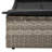  Double Sun Lounger Grey PE Rattan, Powder-Coated Steel Double-662091487-662091483