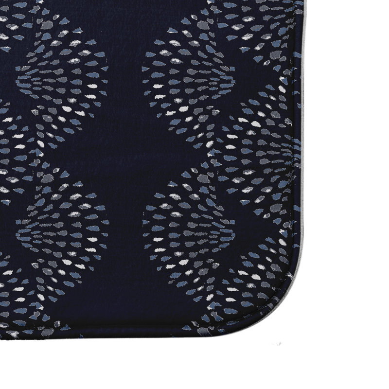 Hiawassee Non-Slip Bath Mat, 21" W x 34" L, Navy