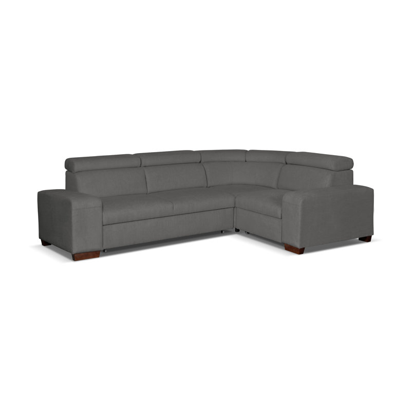 Cleverly 4 Seater Sofa Bed, Dark Grey, Right Hand Facing