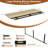  12 Inch Deep Floating Shelf, 48 x12 Inch Large Wall Mounted Shelf for Kitchen, Bathroom, Living Room, Oak (1 Pack)-1897195385-1897195136