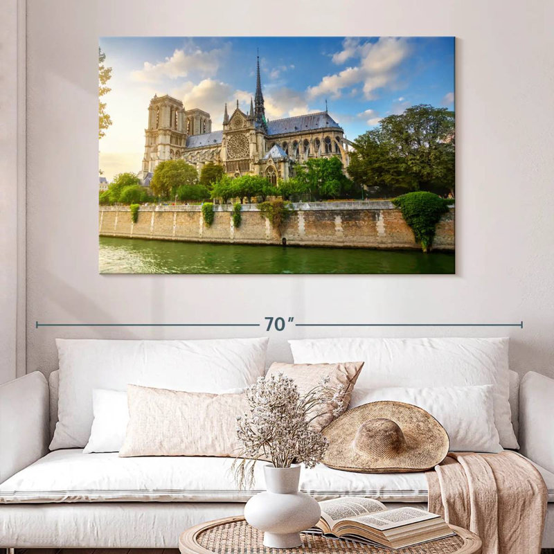 Ravi Notre Dame By The River, 34" H x 51" W