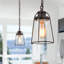 Luminaire suspendu en forme de cloche à 1 lumière Gofried