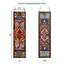 Panneau de vitrail vertical victorien 36 po Lani-45130075
