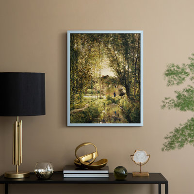 Vintage Landscape CCX Framed Print - Solid Wood