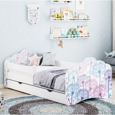 Racine European Toddler Bed Frame with Drawers