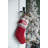 12X25" Red/Gray/White Snowflake Knit Stocking