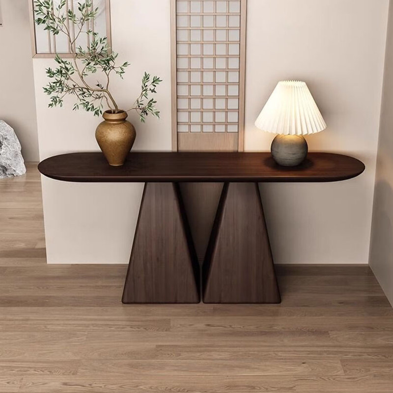 Console moderne et simple en bois massif, H 31,5 po x l 51 po x P 11,8 po