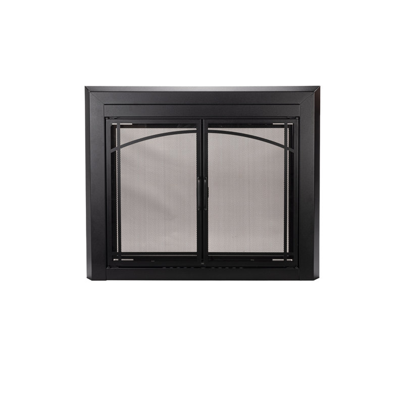 Grande porte vitrée Essex, Noir