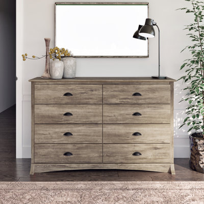 Wahhaj 8-Drawer Dresser, 59" W, Drifted Gray