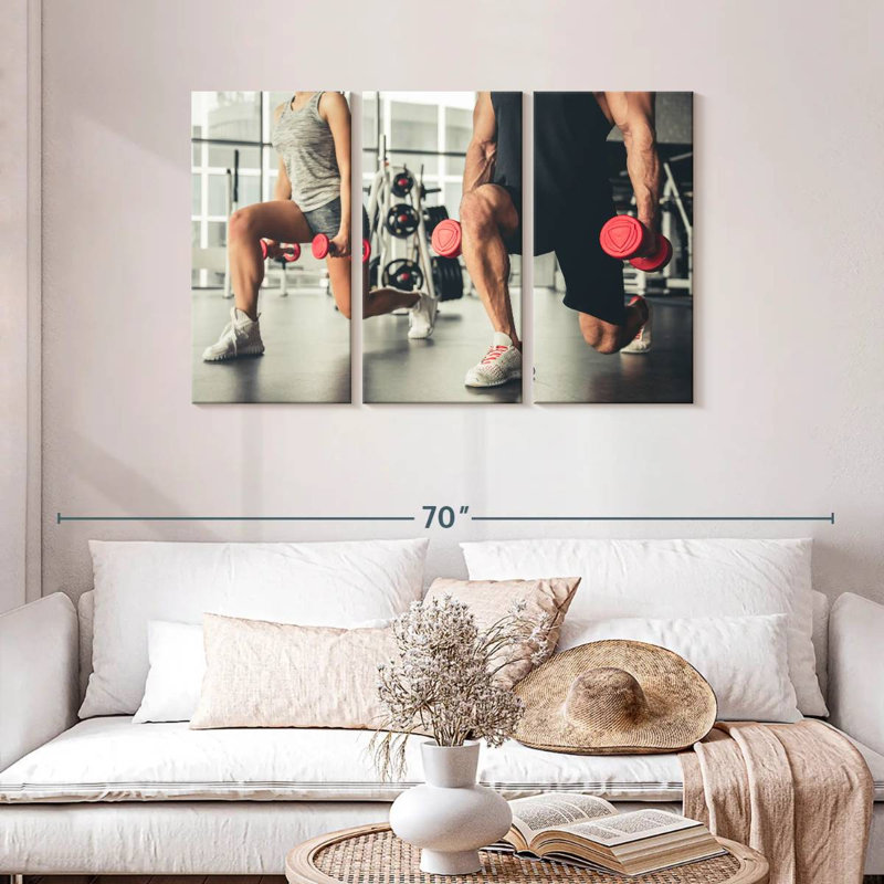 Sireci Lunges Exercise, 28" H x 45" W
