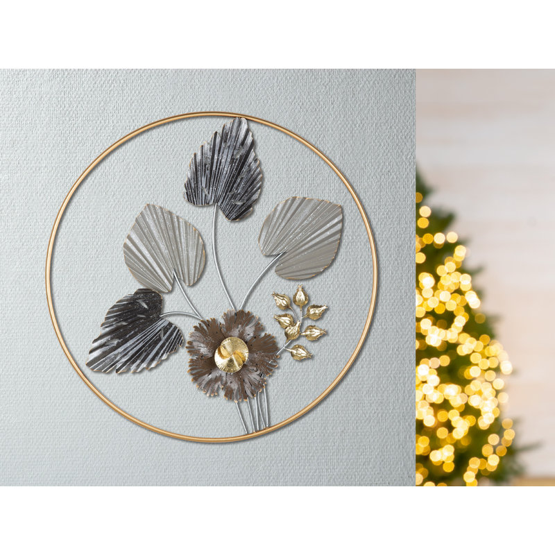 Coastal Plants & Flowers Wall Decor on Metal
