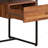 Walnut And Sandy Black 1-Drawer Writing Desk