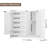 30-Pair Shoe Cabinet With 6-Tier, Adjustable Shelves & Boot Compartment-1897122774