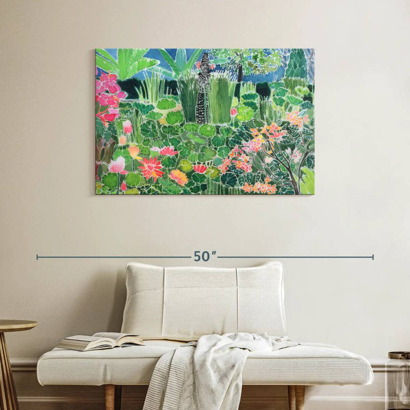 Harnek Lotus Pond Ubud Bali, 26" H x 39" W