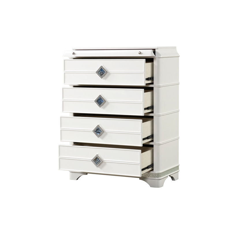 Ensemble de chambre à coucher tapissier pour lit très grand 5 pièces Laguna, Cinq pièces : lit, table de chevet, commode, com