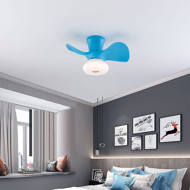 Raghi 22'' Ceiling Fan with LED Lights, Blue