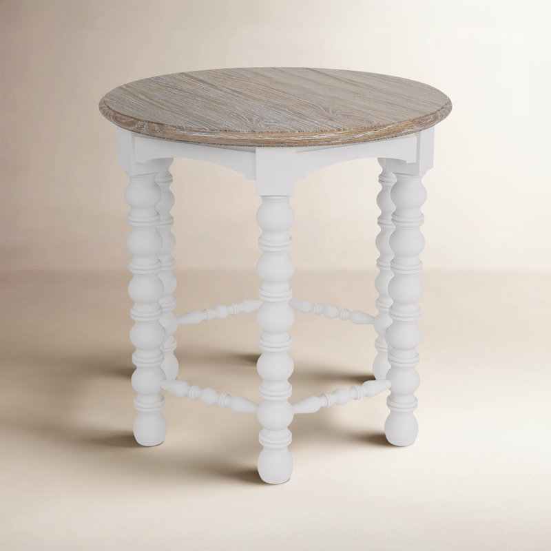 Lana Round Spindle End Table