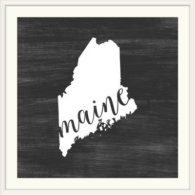 " Home State Typography Maine "