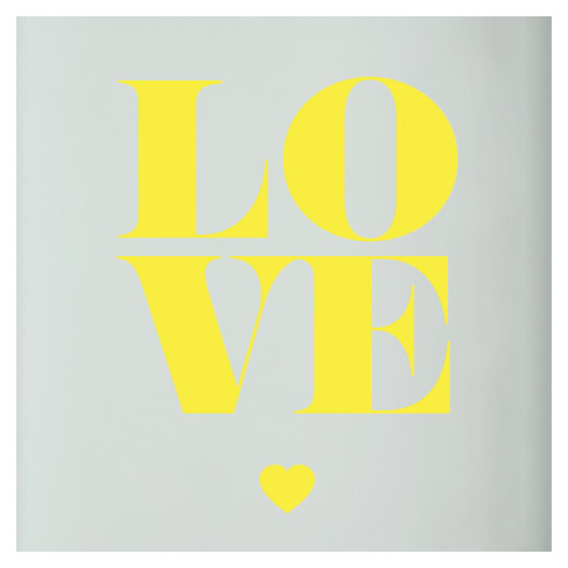 Wall Decal, Bright Yellow