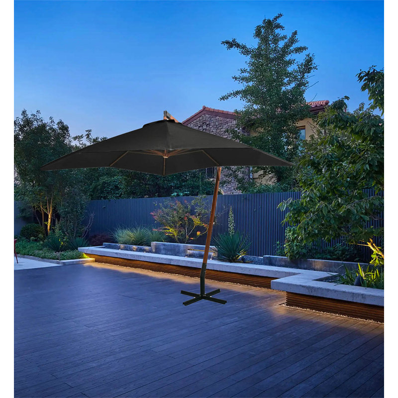 Reign 300cm Cantilever Parasol, Black
