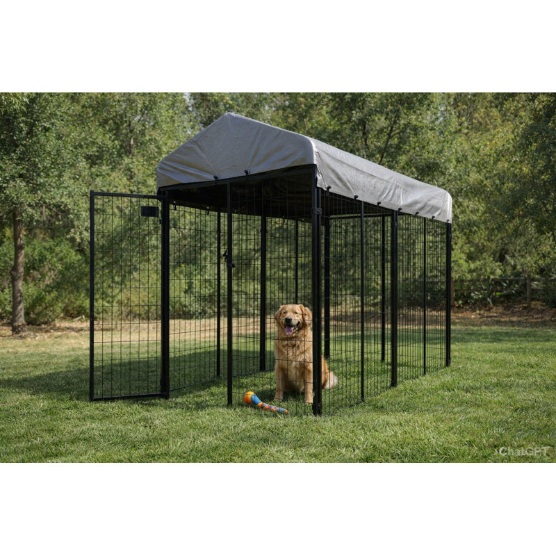 6'' H Panel Metal Yard Kennel