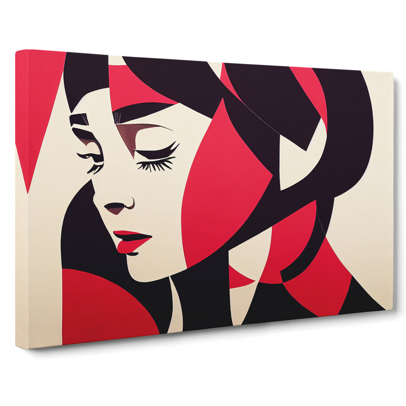 Woman Modern Art Vol.3 Abstract - Wrapped Canvas Print, 40cm H x 60cm W x 3cm D
