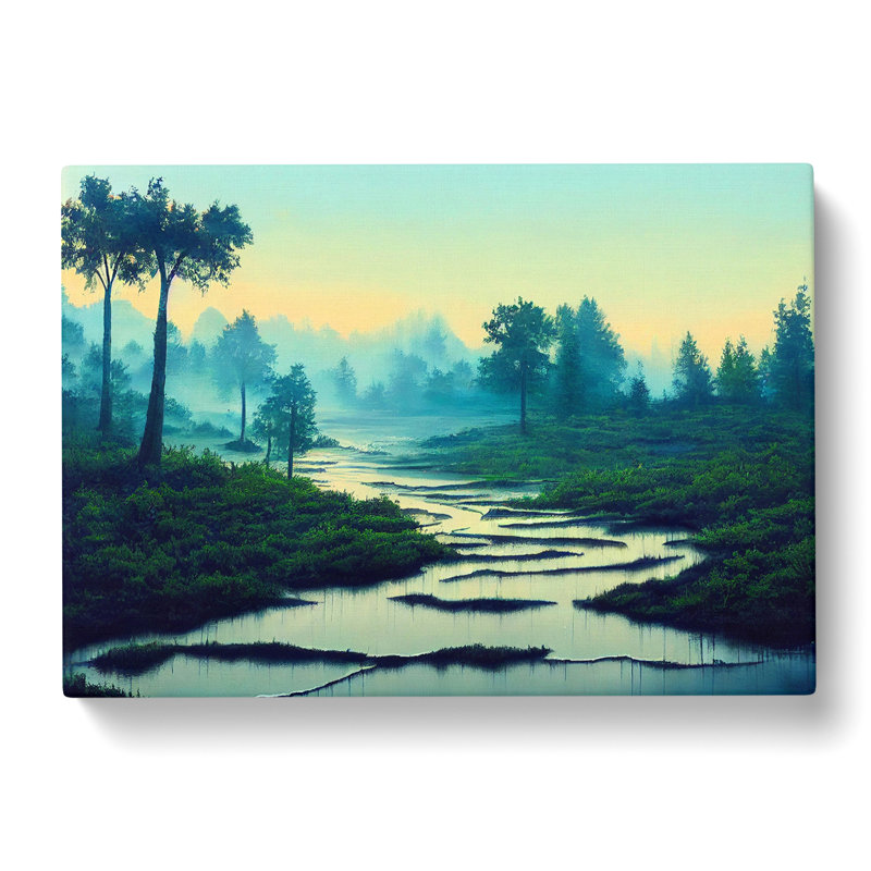 Elegant Pond - Wrapped Canvas, 35cm H x 50cm W x 3cm D