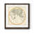 Papier, cadre noyer