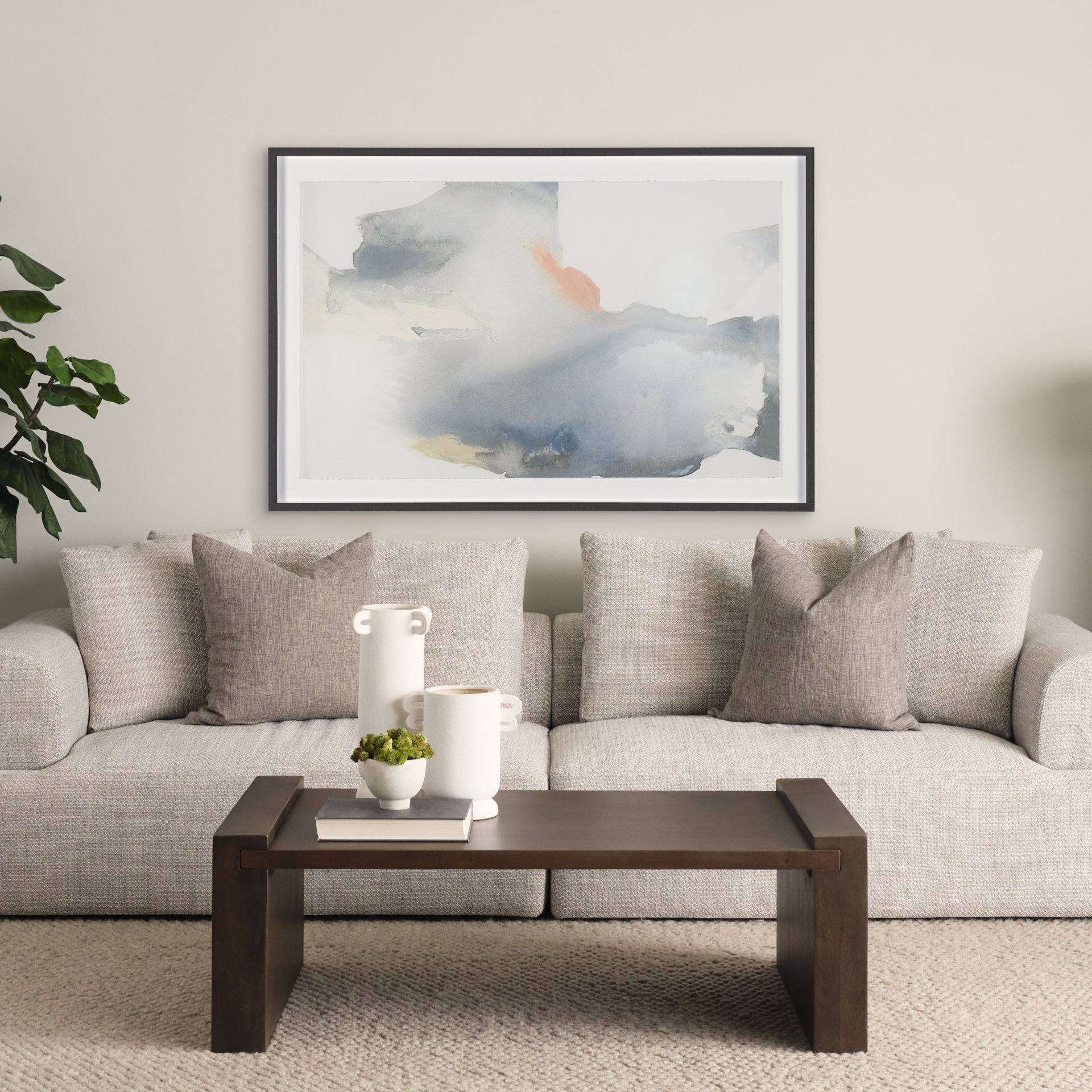 Autonomous (Set of 2) by Ira Havuka a Hand Embellished Framed Art Print Matted under Glass