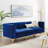 Lynn 91.5" Velvet Tuxedo Arm Modular Sofa with Reversible Cushions-1671516279