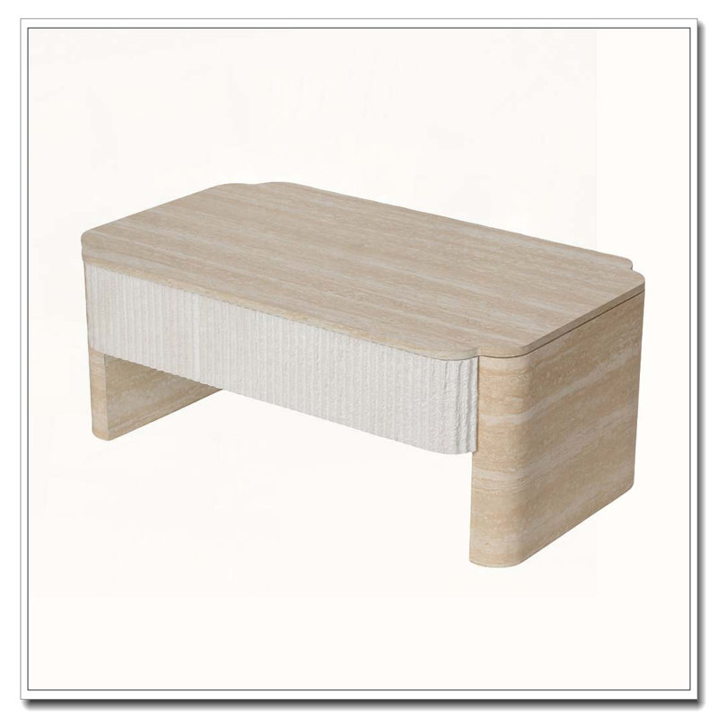 Table basse à plateau relevable, Forme rectangulaire