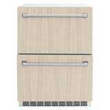 ZLINE Autograph Edition 24 In. Touchstone Refrigerator Drawer in Black Matte and Gold