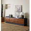 Console moderne en bois massif avec portes en relief-134282300