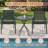 3 Pieces Bistro Table and Chairs, Waterproof Patio Furniture Set, All-Weather Outdoor Table and Chairs, Balcony Furniture for Porch, Yard, Garden, Grey-344198326