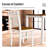 5-Piece Kitchen Dining Table Sets, Space-Saving Solid Wood Kitchen Dining Sets with 4 Slat Back Chairs-1209692332