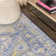 Peregrine Ornate Geometric Medallion Blue Rug